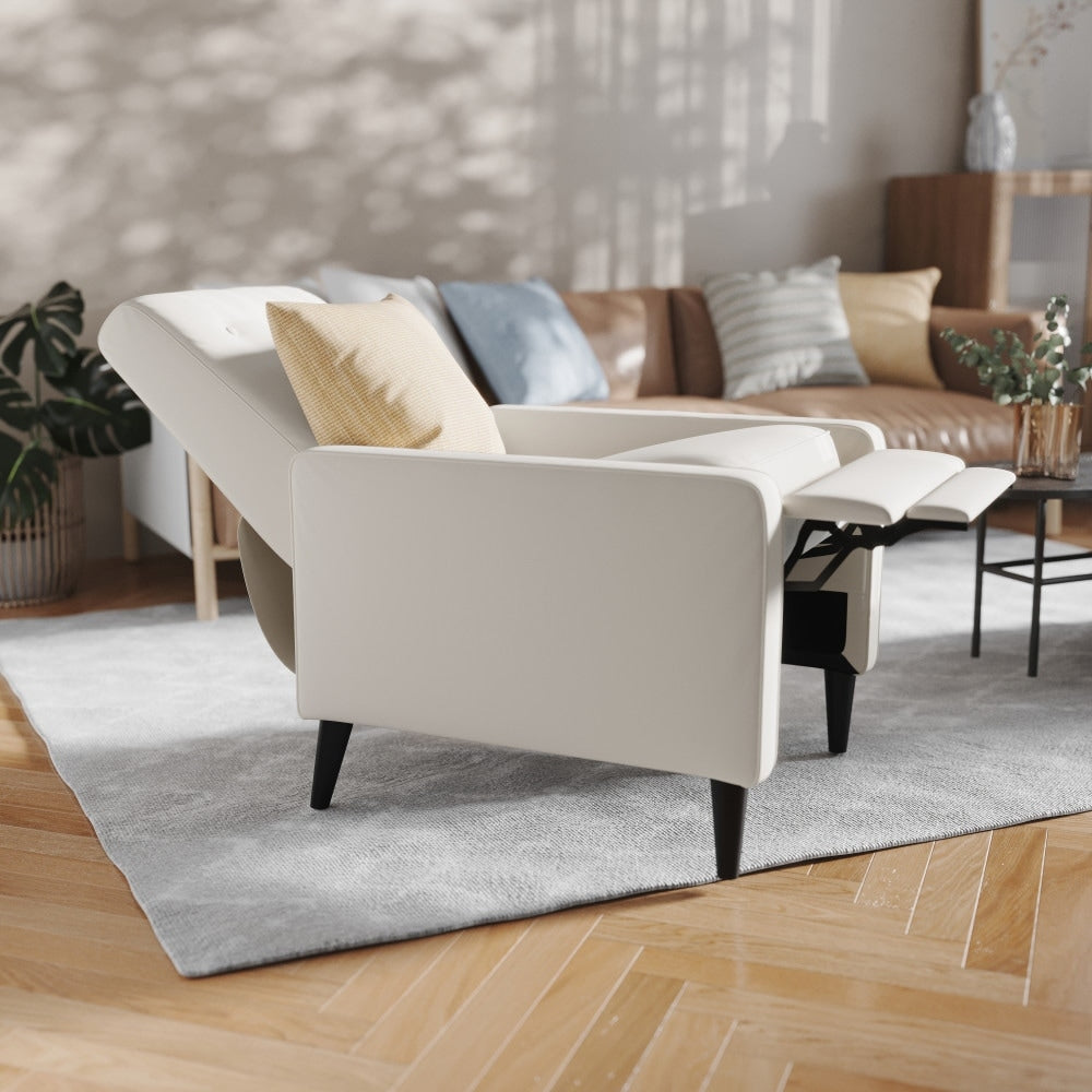 Fauteuil inclinable à dossier capitonné