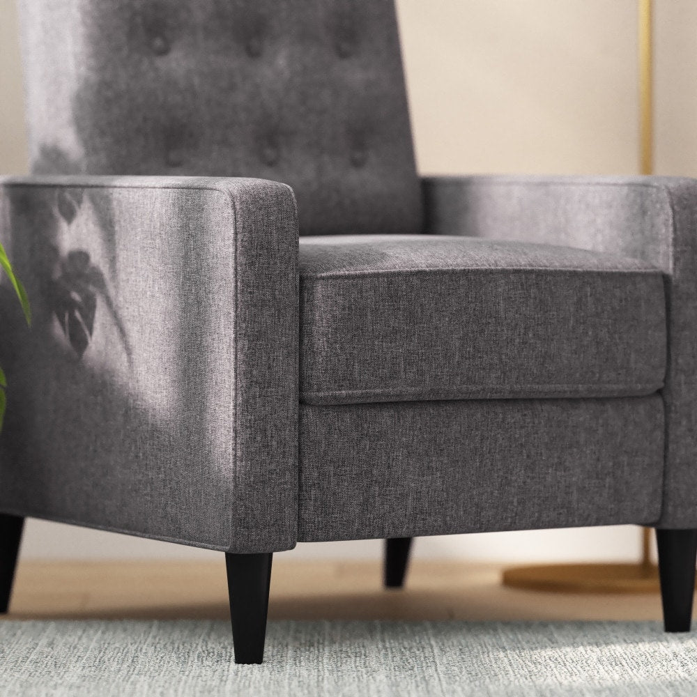Fauteuil inclinable à dossier capitonné