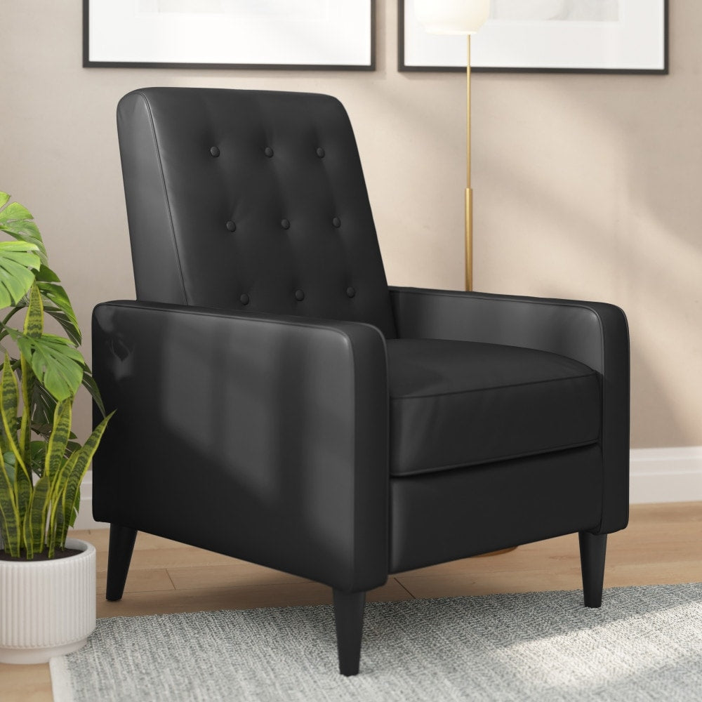 Fauteuil inclinable à dossier capitonné