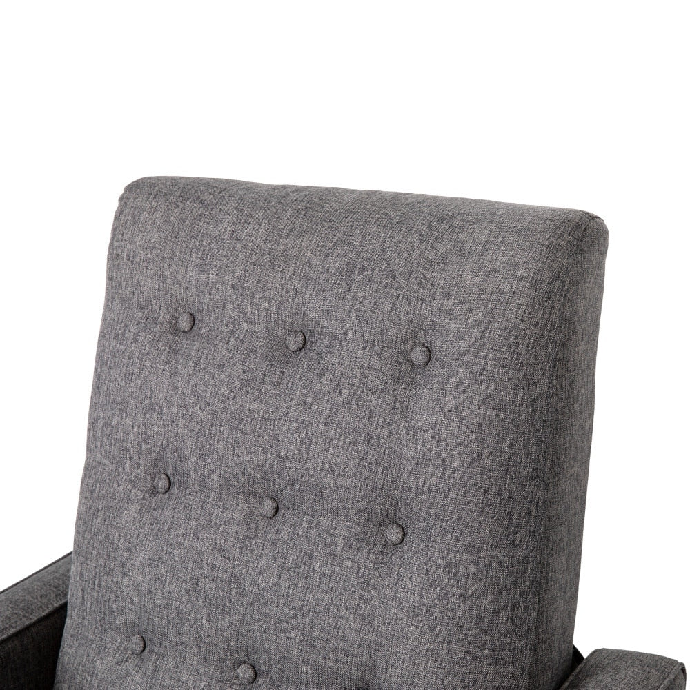 Fauteuil inclinable à dossier capitonné