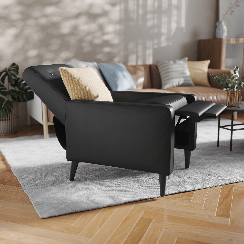 Fauteuil inclinable à dossier capitonné
