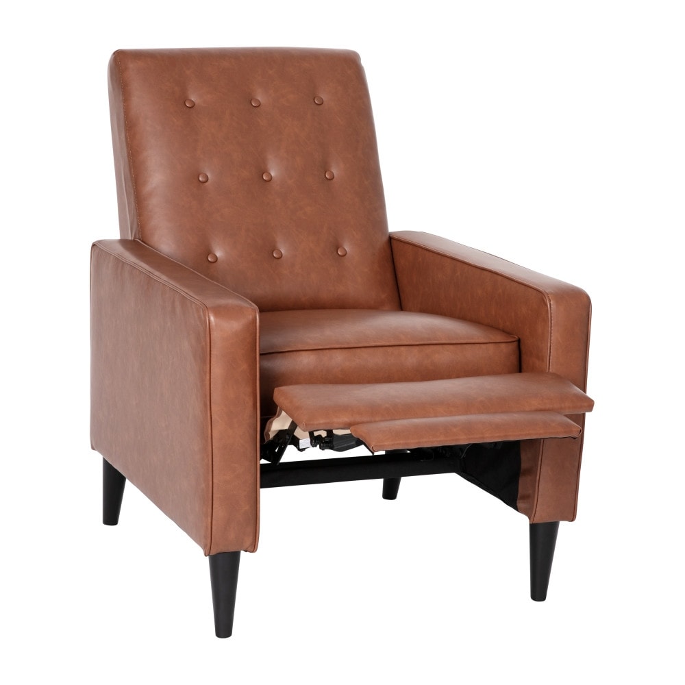 Fauteuil inclinable à dossier capitonné