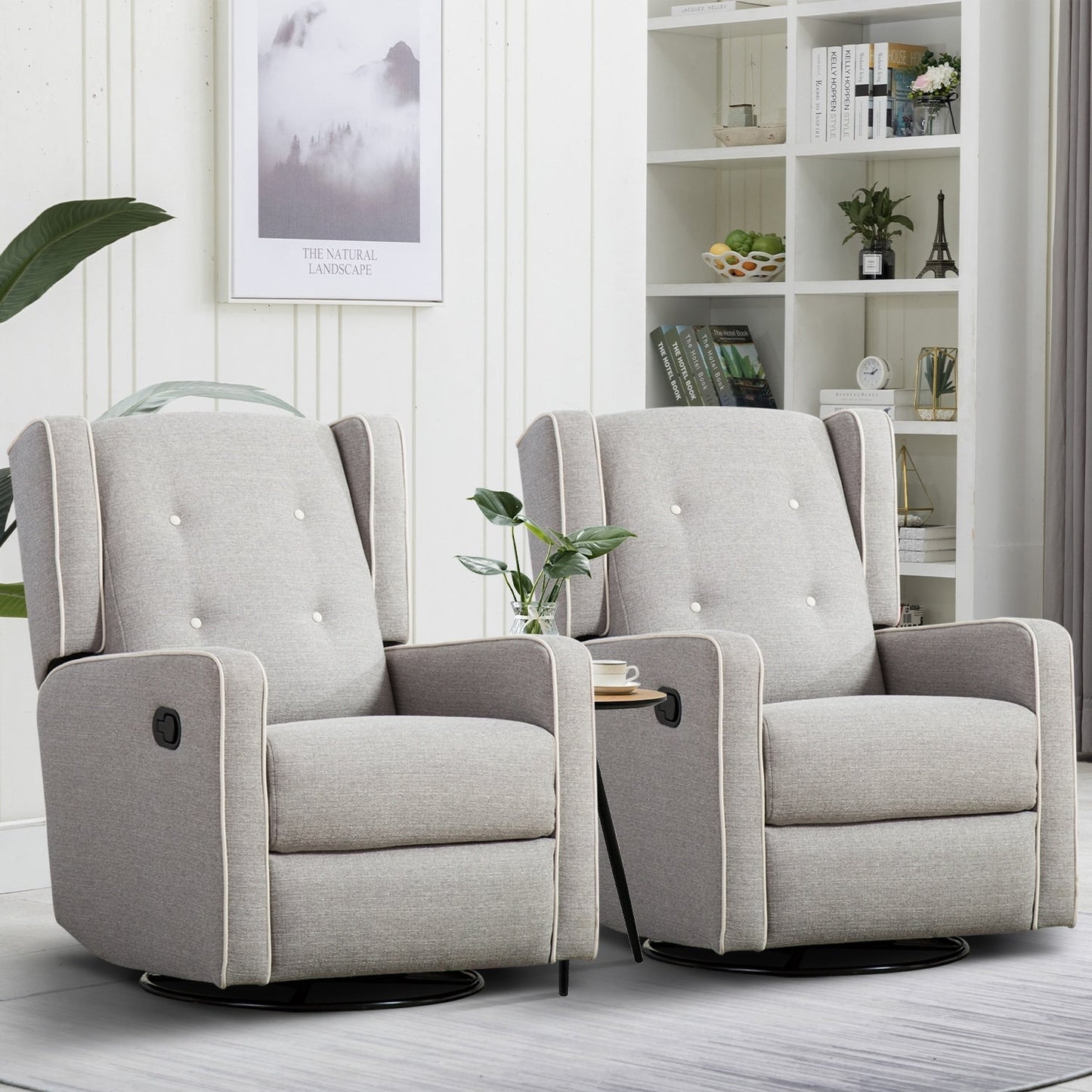 Fauteuil inclinable pivotant à bascule de course, siège simple, ensemble de deux