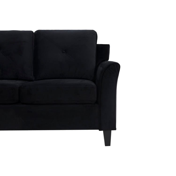 Canapé capitonné Raelynn, canapé moderne et abordable – Canapé en microfibre pour petits espaces, salon, chambre