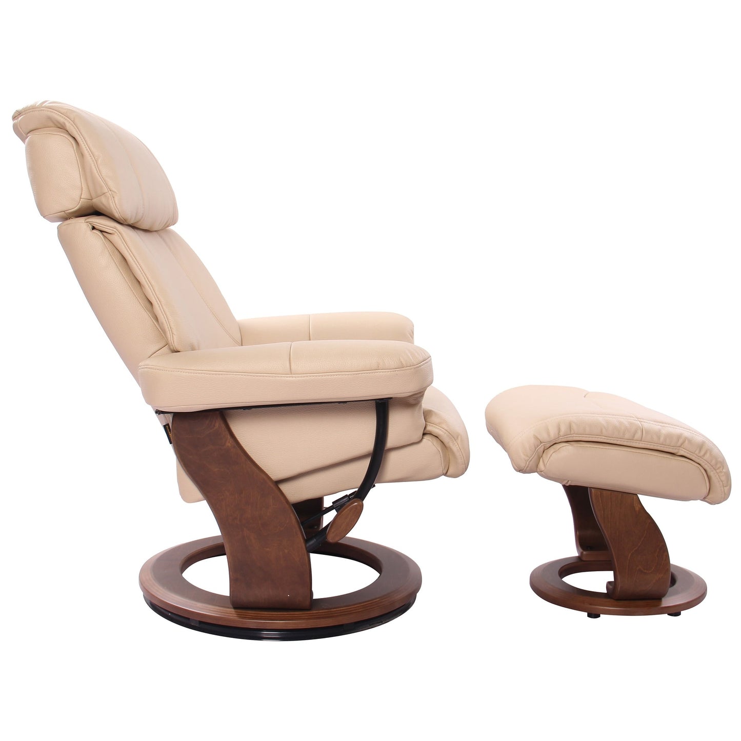 Fauteuil inclinable Ramadi Comfort avec pouf assorti
