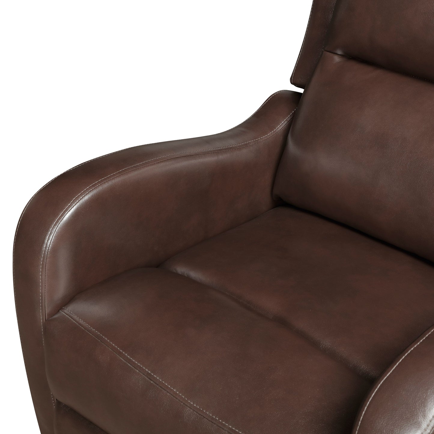Fauteuil inclinable 1 pièce, assise confortable, revêtement en similicuir, meubles de salon en bois massif