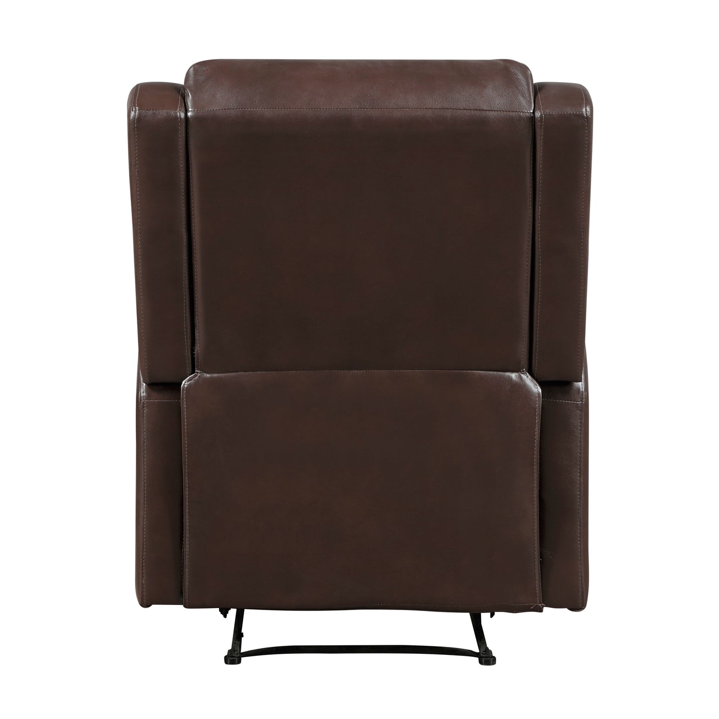 Fauteuil inclinable 1 pièce, assise confortable, revêtement en similicuir, meubles de salon en bois massif