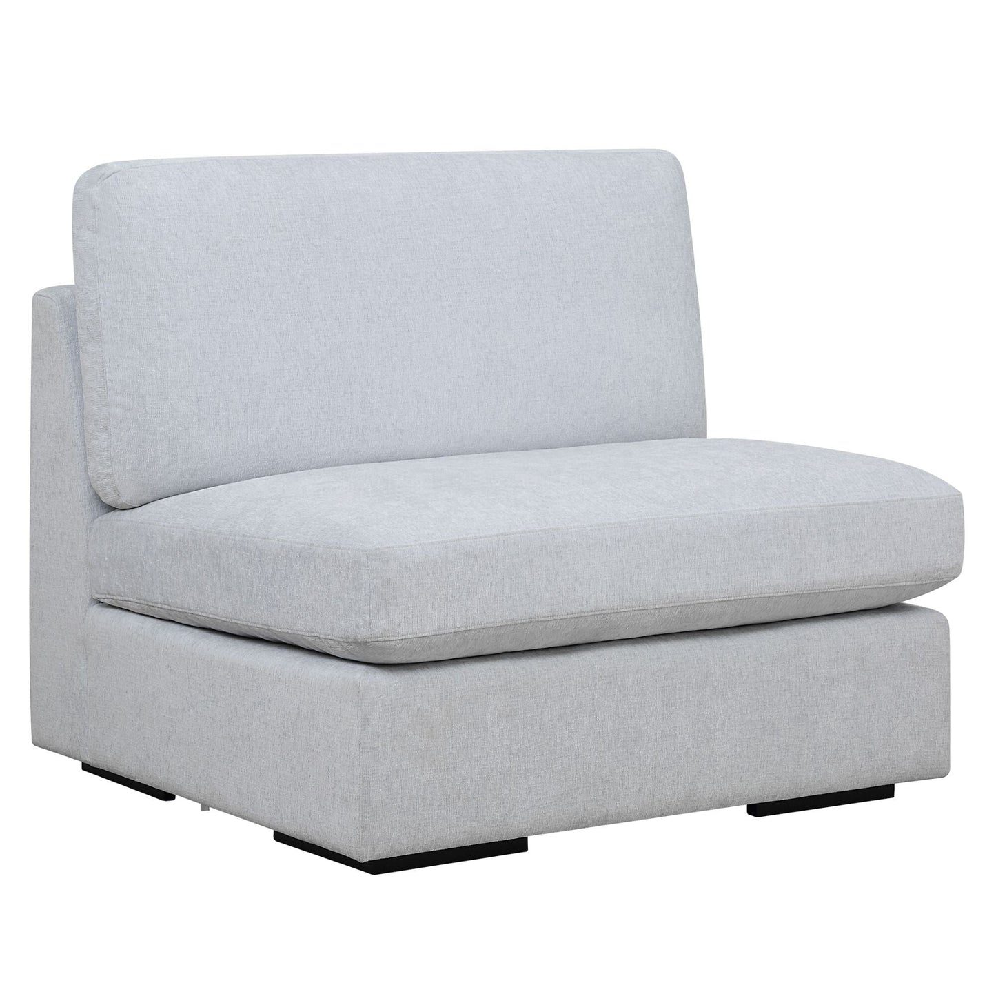 Siège modulaire sans accoudoirs Refuge Solid pour canapé sectionnel - 40 - Bleu ciel