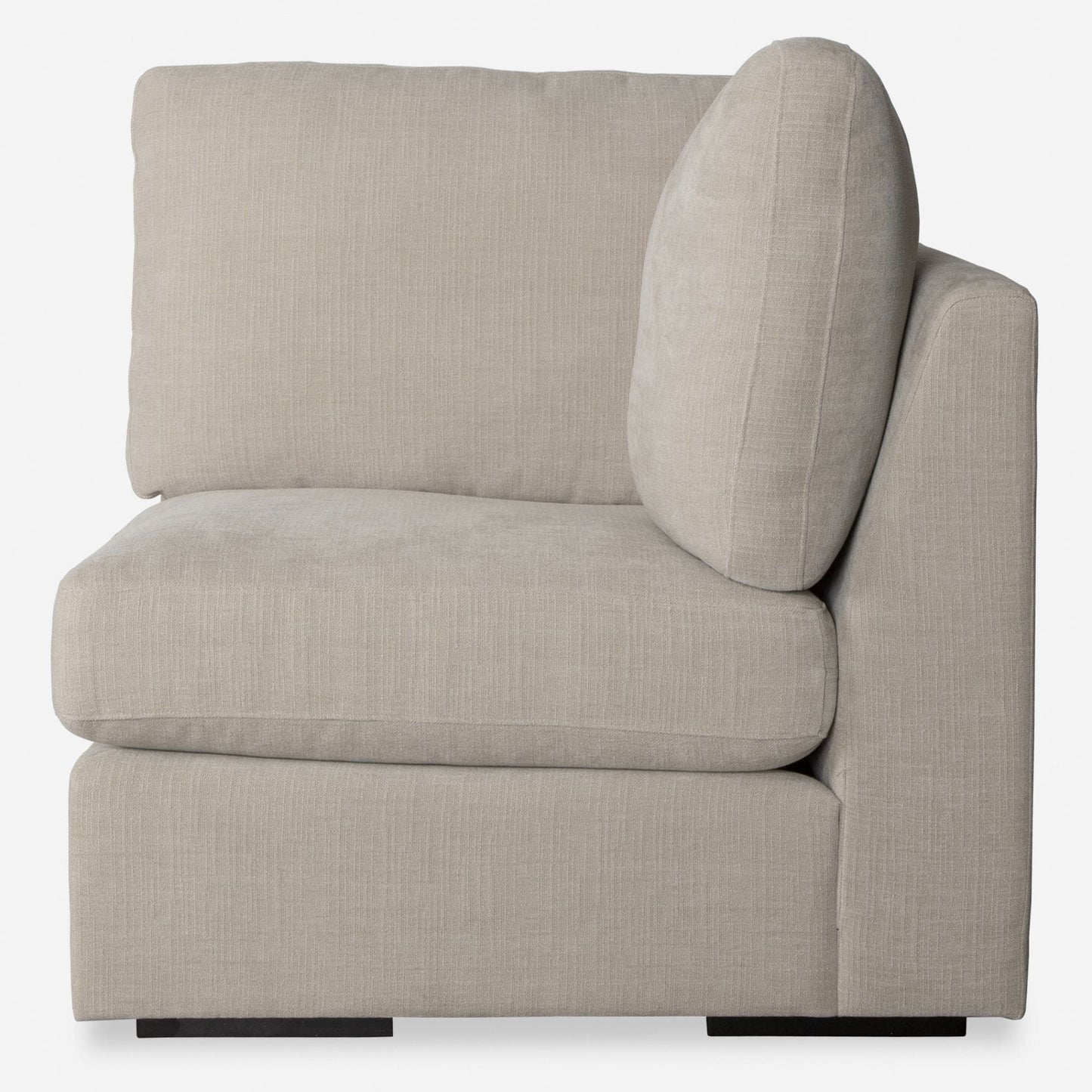 Siège d'angle modulaire solide Refuge pour canapé sectionnel - 37,5 - Gris sable