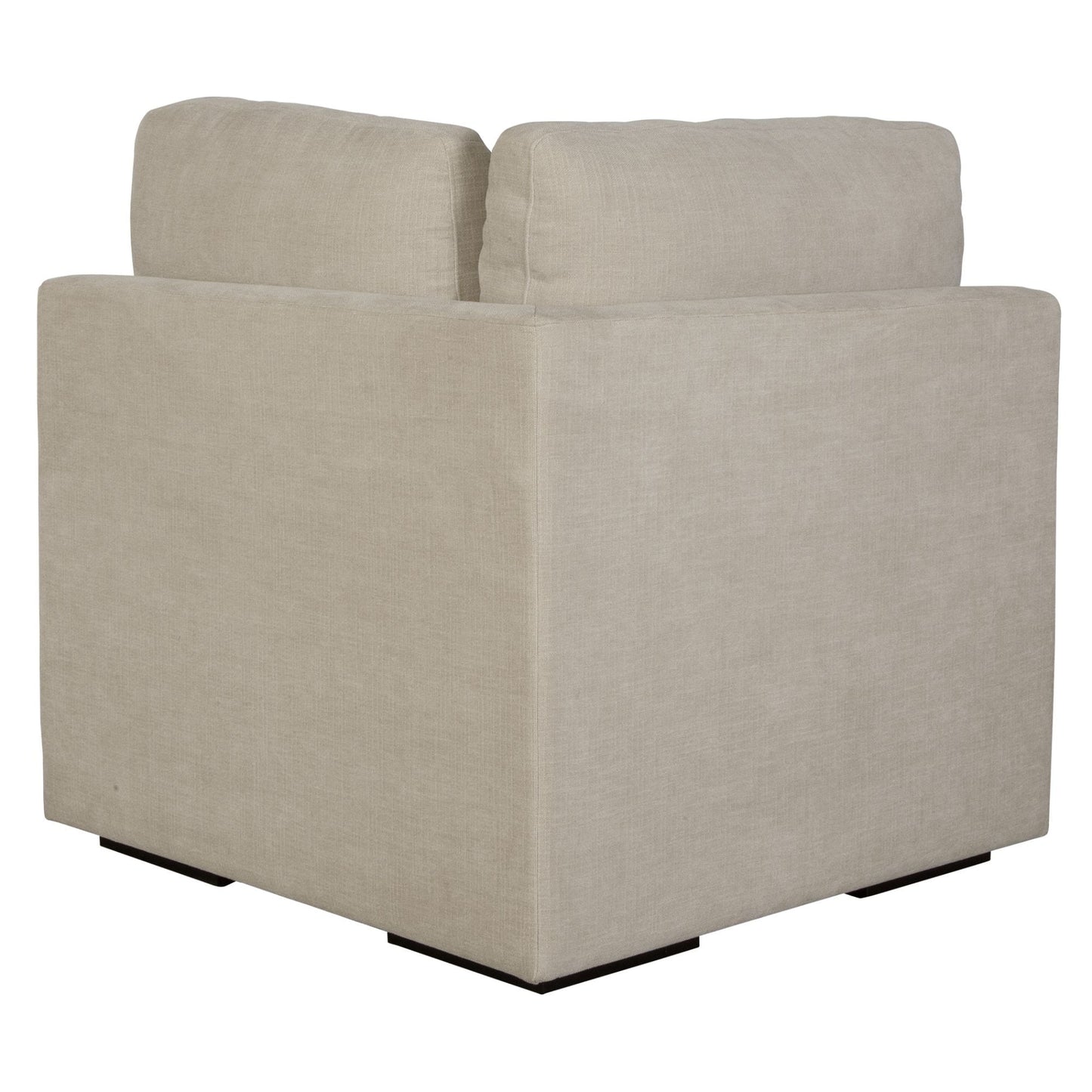 Siège d'angle modulaire solide Refuge pour canapé sectionnel - 37,5 - Gris sable