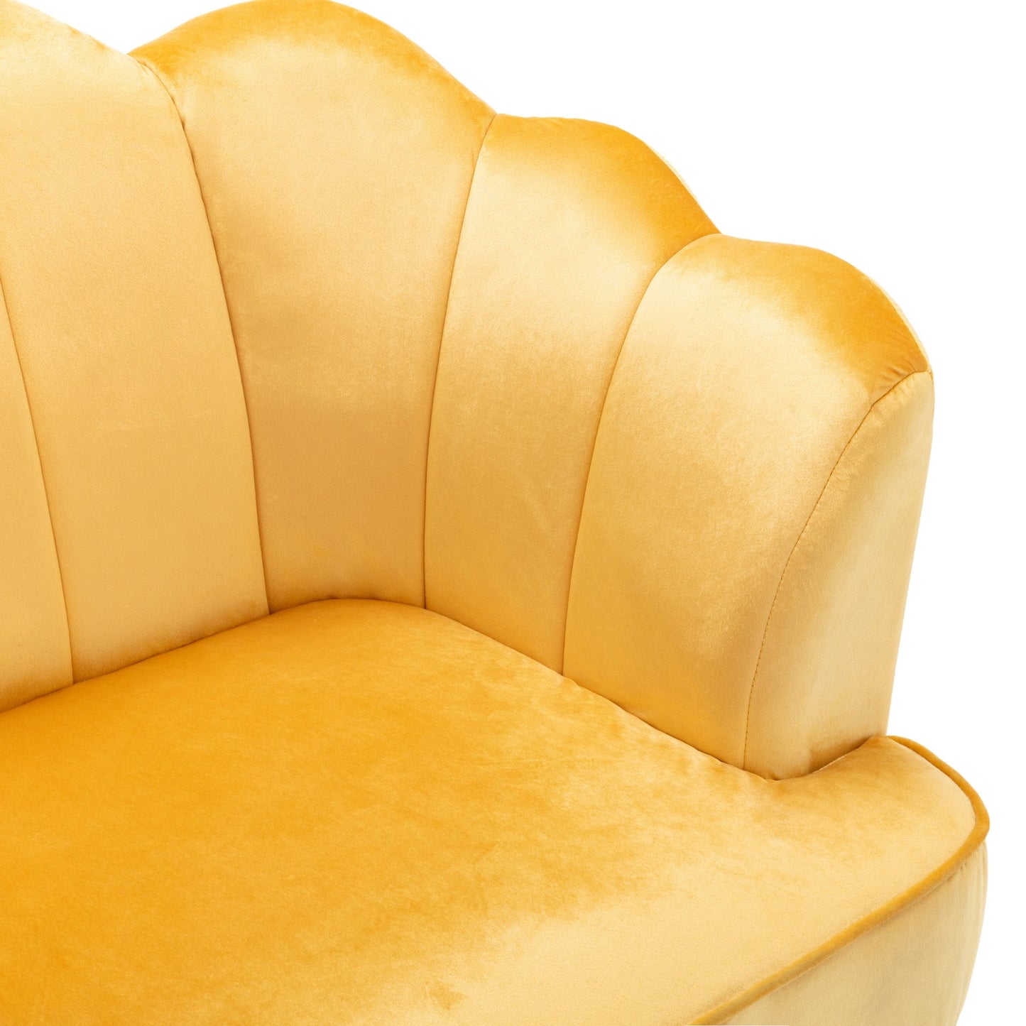 Canapé 3 places Reitz Glam en velours par Christopher Knight Home - 76,25 L x 29,25 l x 33,50 H
