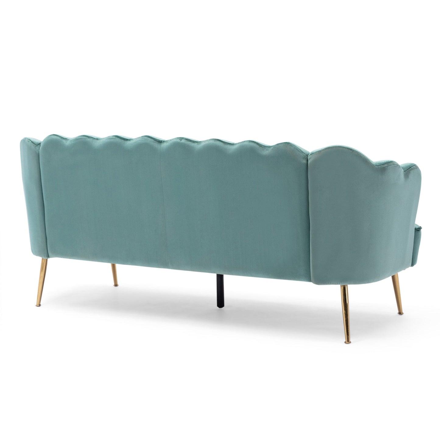 Canapé 3 places Reitz Glam en velours par Christopher Knight Home - 76,25 L x 29,25 l x 33,50 H