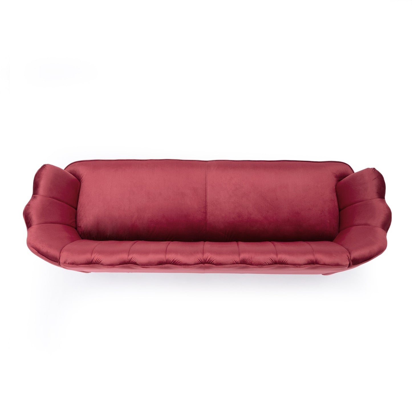 Canapé 3 places Reitz Glam en velours par Christopher Knight Home - 76,25 L x 29,25 l x 33,50 H