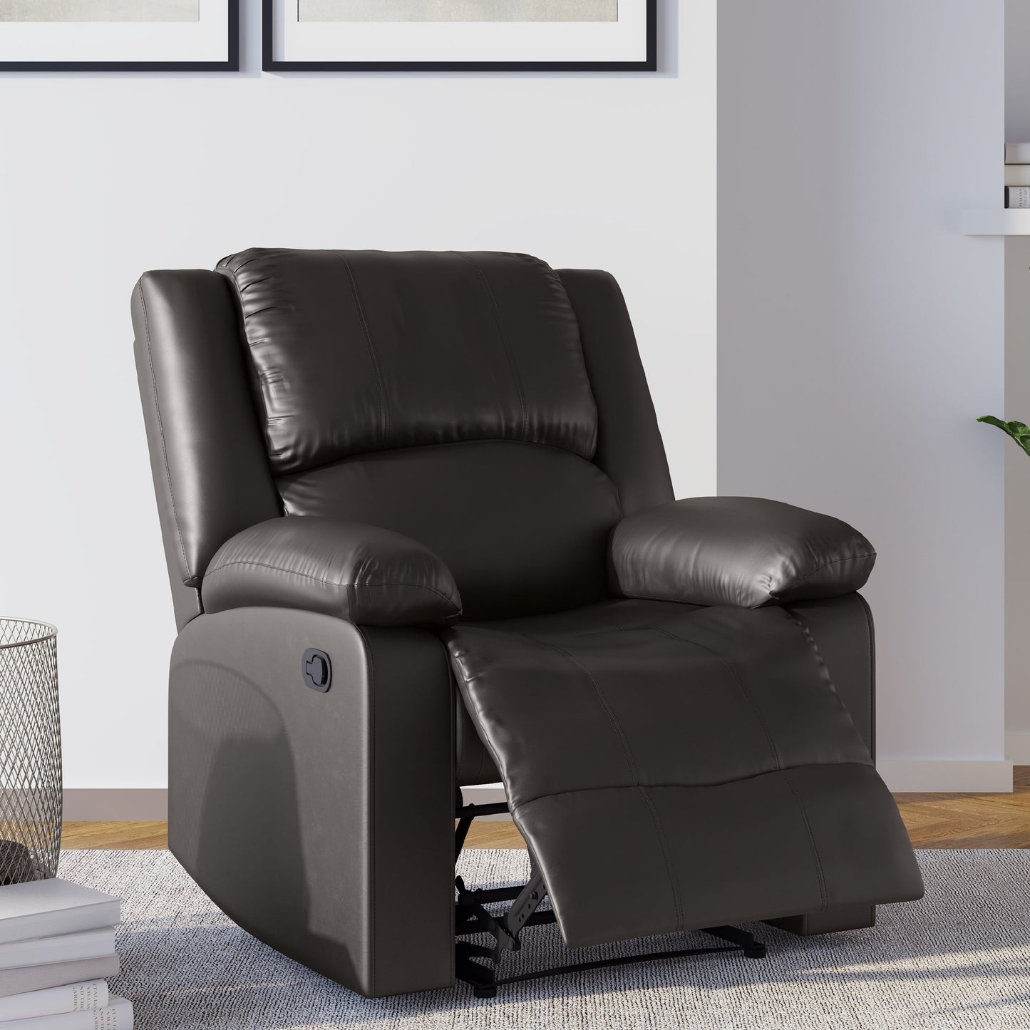 Relaxez-vous dans une chaise longue ? Fauteuil inclinable manuel Porter en similicuir par iLounge