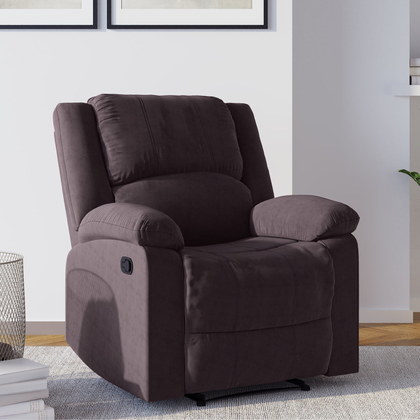 Relaxez-vous sur une chaise longue ? Fauteuil inclinable manuel Porter en microfibre par iLounge