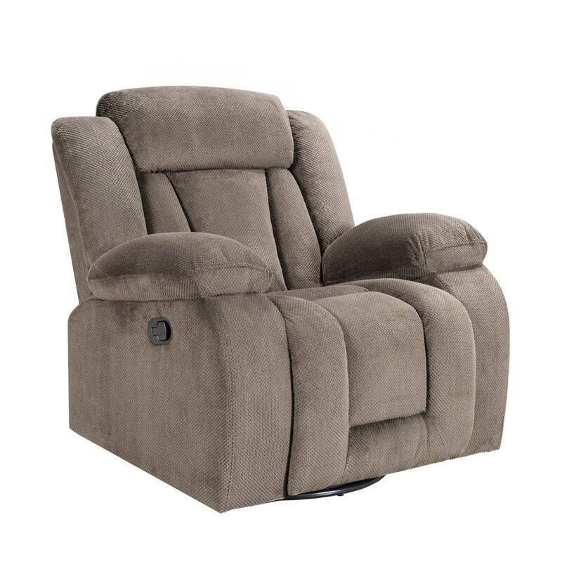 Fauteuil inclinable pivotant et rembourré