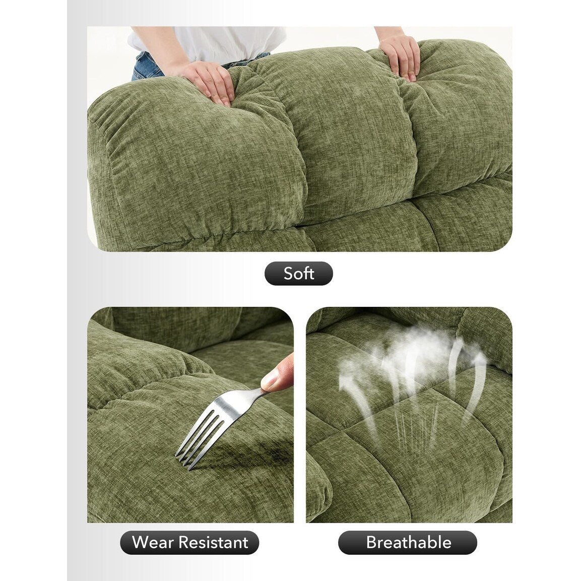 Fauteuil à bascule pivotant à 360°