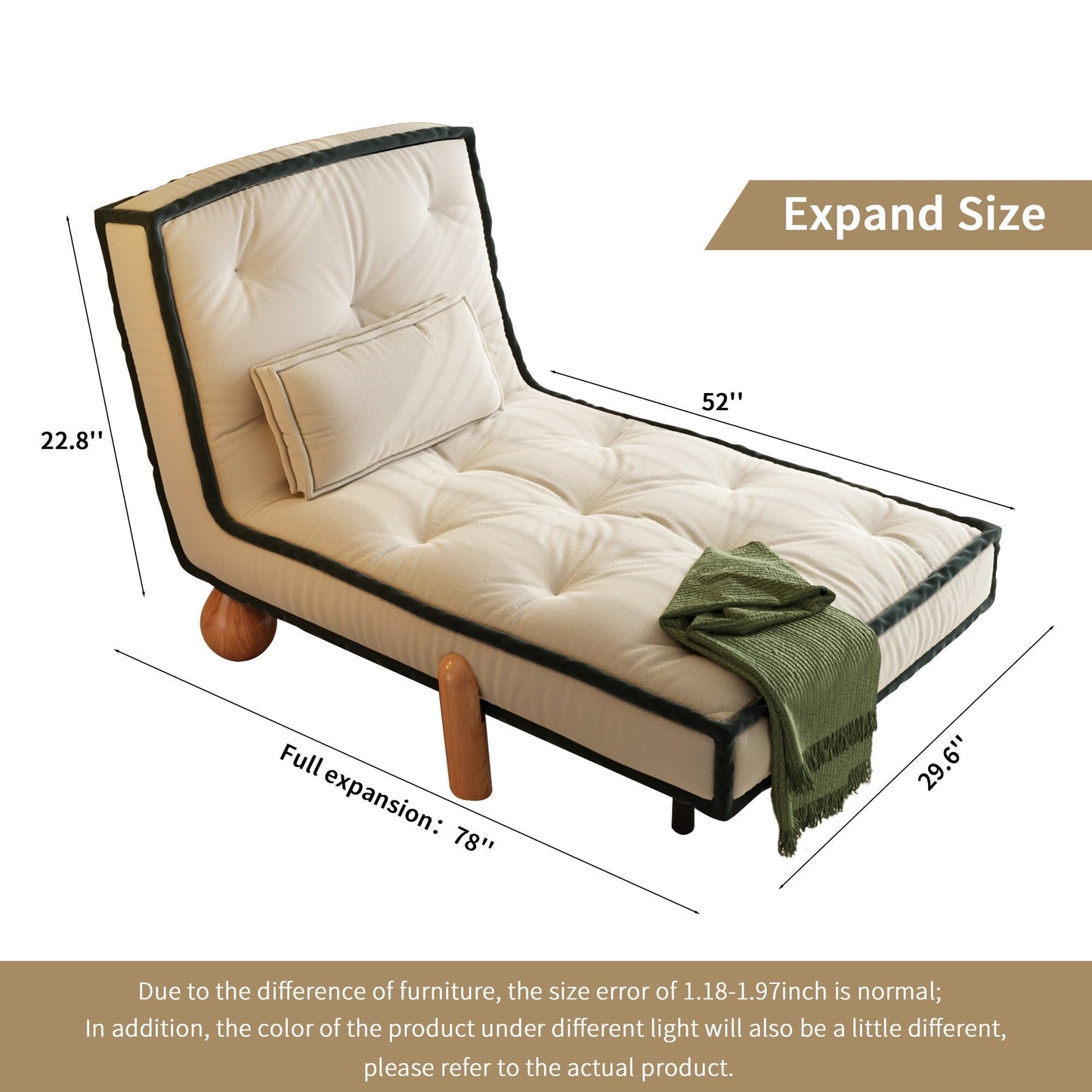 Canapé sans accoudoirs Romision en velours technologique beige