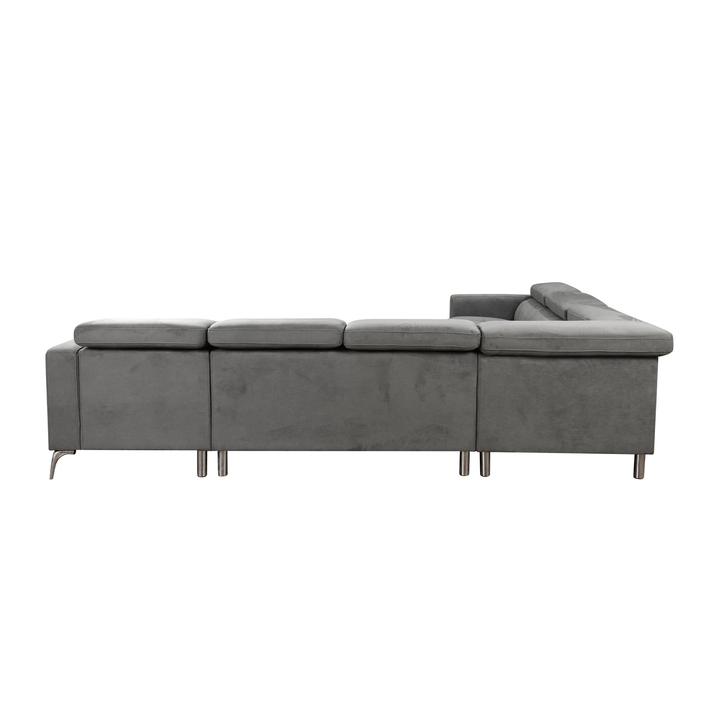 Canapé sectionnel surdimensionné Roomfitters 122 avec rangement pour méridienne, canapé contemporain en U 7 places