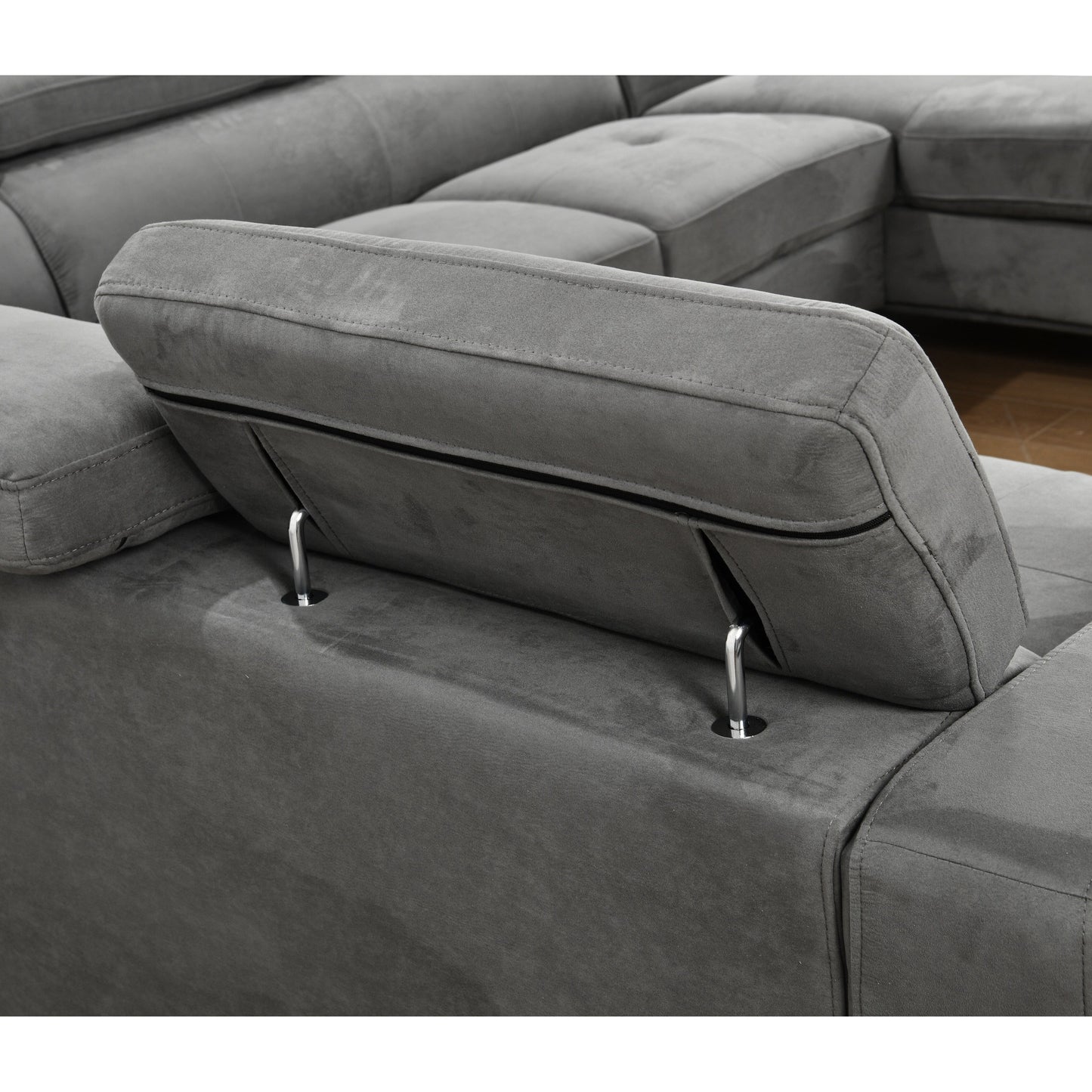Canapé sectionnel surdimensionné Roomfitters 122 avec rangement pour méridienne, canapé contemporain en U 7 places