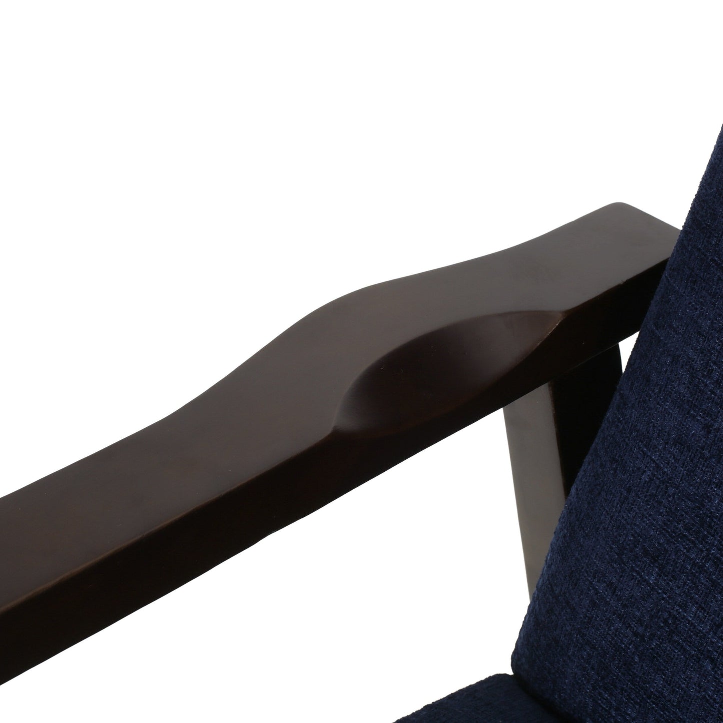 Fauteuil inclinable manuel en bois de 62 cm de large, fauteuil de salon confortable pour le salon