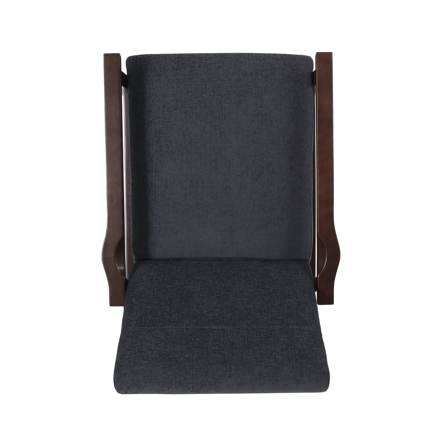 Fauteuil inclinable manuel en bois de 62 cm de large, fauteuil de salon confortable pour le salon