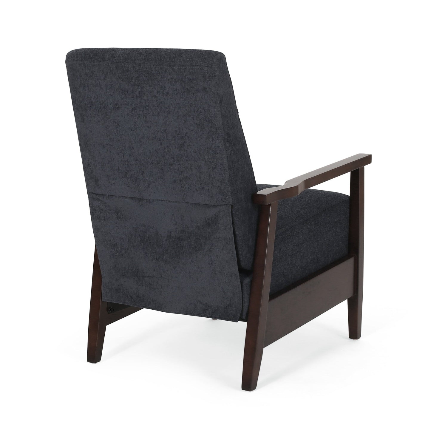 Fauteuil inclinable manuel en bois de 62 cm de large, fauteuil de salon confortable pour le salon
