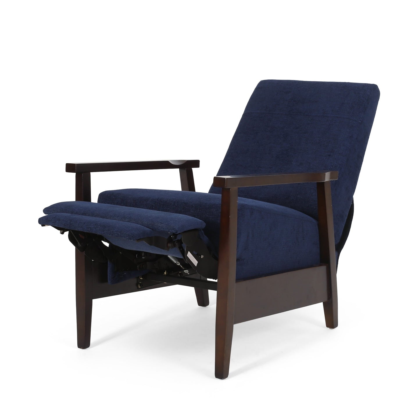 Fauteuil inclinable manuel en bois de 62 cm de large, fauteuil de salon confortable pour le salon