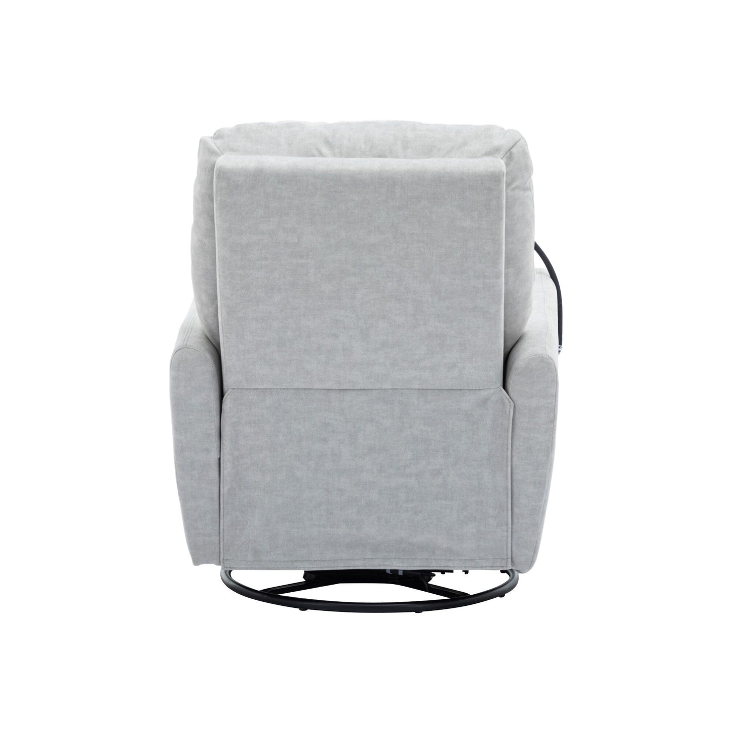 Fauteuil inclinable électrique pivotant à 270 degrés Roomfitters pour cinéma maison, canapé inclinable simple avec mouvement à bascule