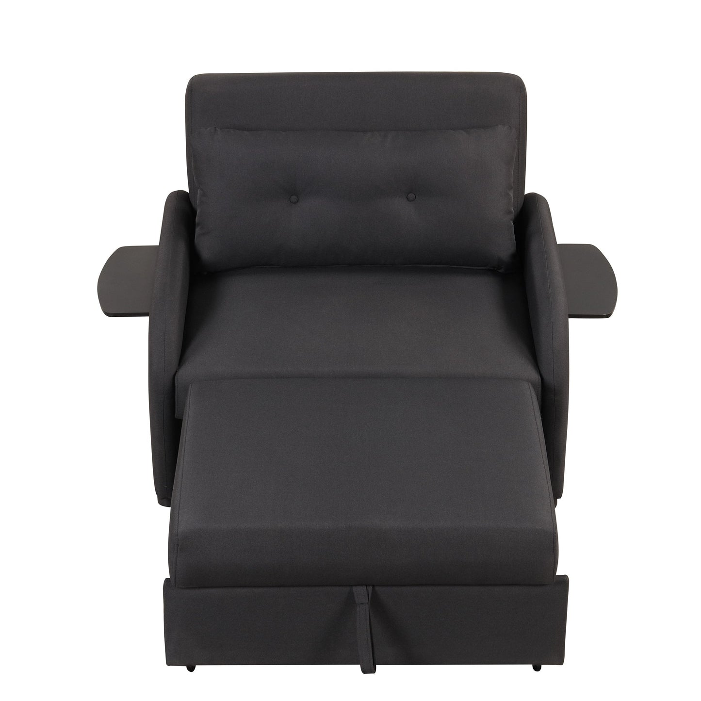 Canapé-lit gigogne 3 en 1 Roomfitters avec table à deux ailes et port de chargement USB pour salon et salle de loisirs