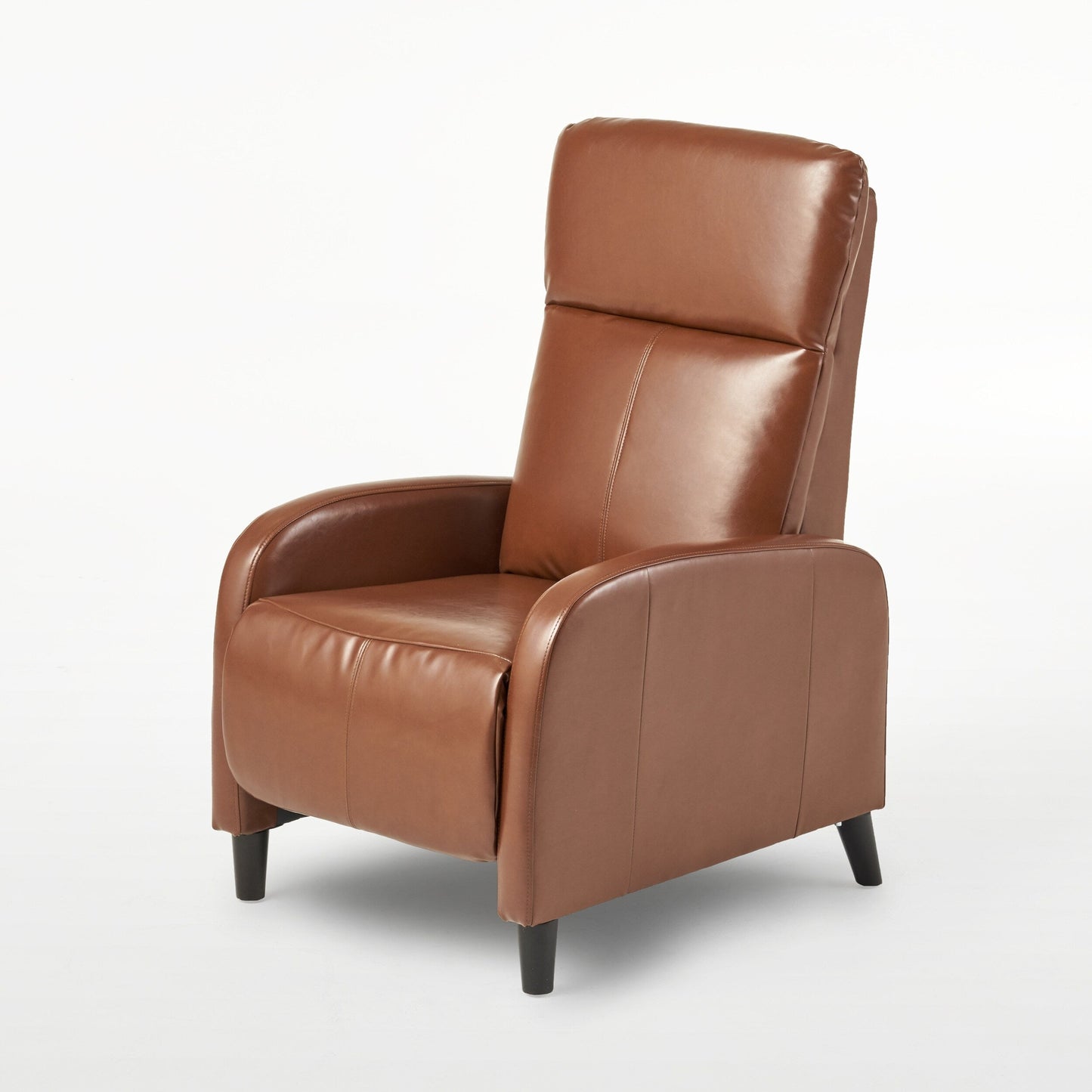 Fauteuil inclinable standard en similicuir de 33,5 po de large, marron