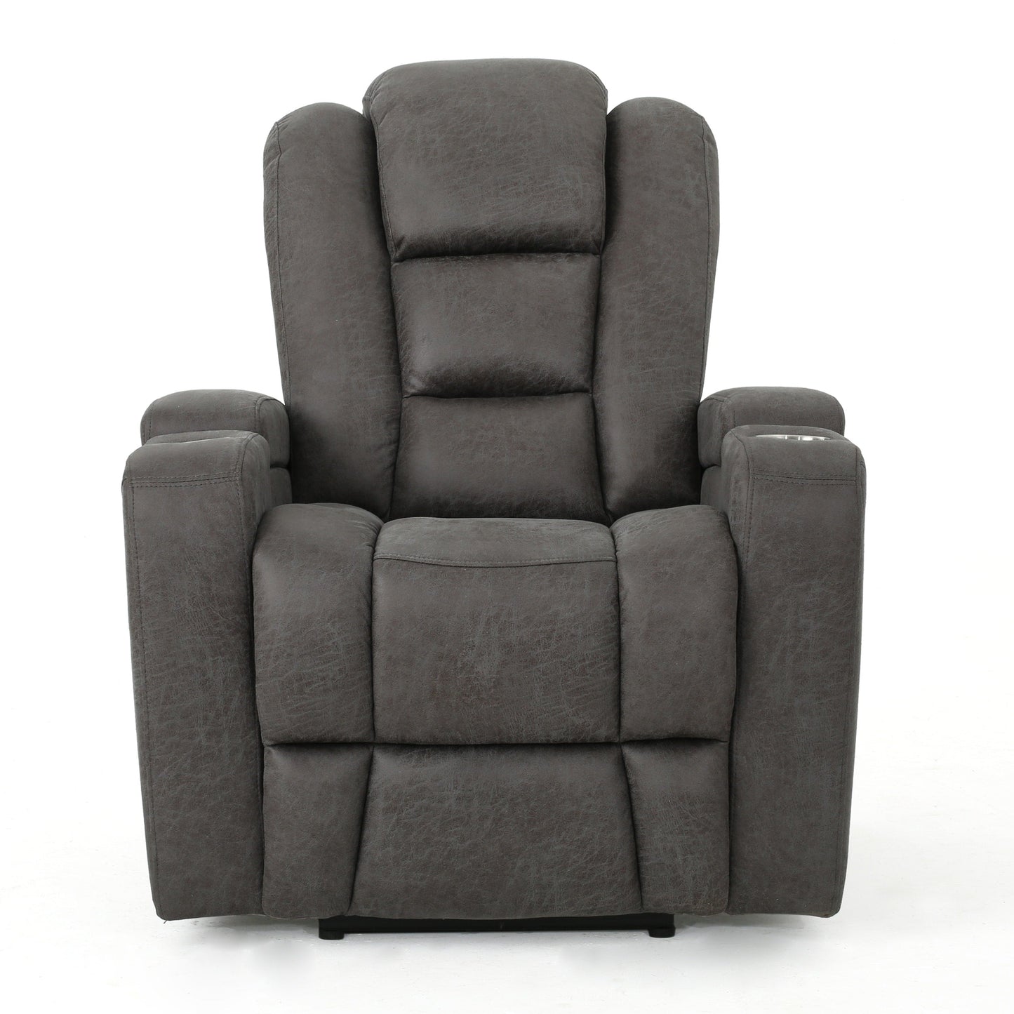 Fauteuil inclinable standard électrique Roomfitters 33 avec rangement pour accoudoirs et port USB, ardoise