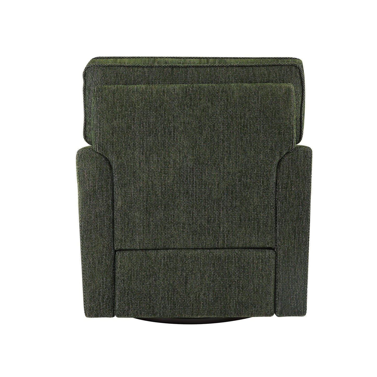 Fauteuil d'appoint pivotant à 360° rembourré Roomfitters avec poches latérales pour salon, chambre, bureau, hôtel