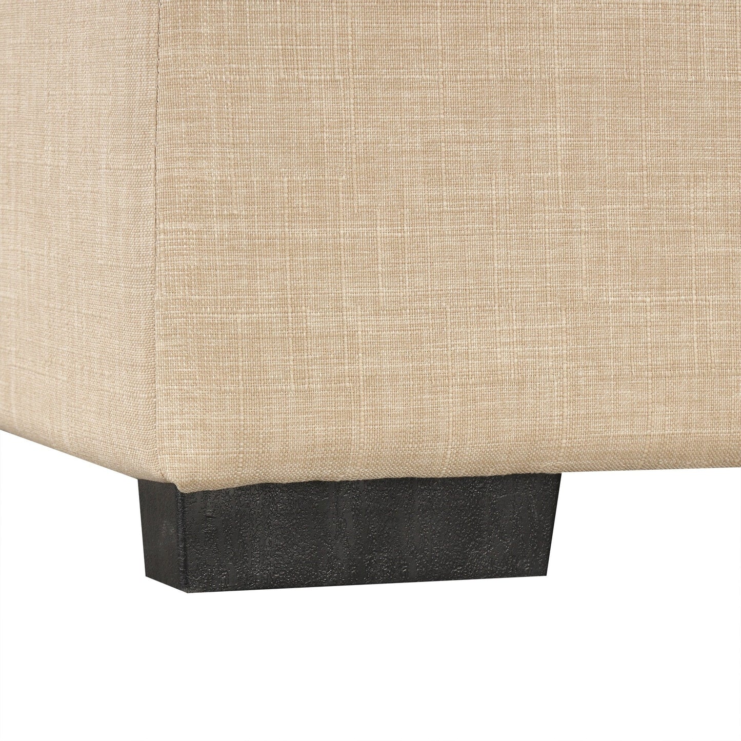 Canapé-lit ottoman pliable Roomfitters 49.6 avec matelas en mousse à mémoire de forme et design capitonné