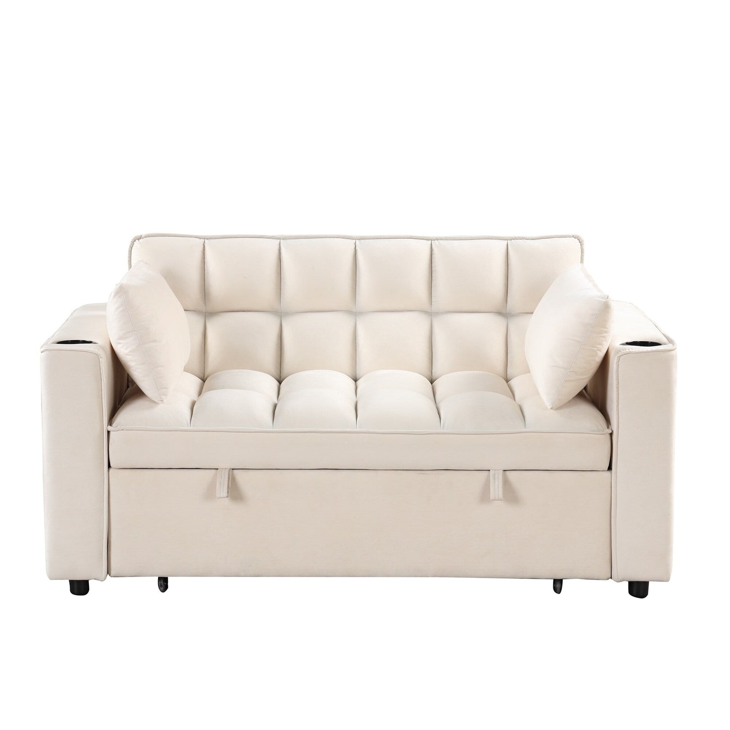 Canapé-lit multifonction Roomfitters 58 4-1 avec porte-gobelet et port USB pour salon ou appartement