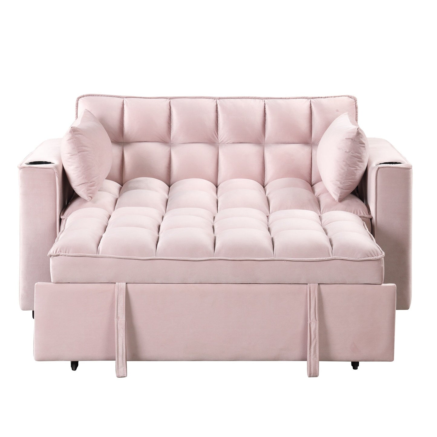 Canapé-lit multifonction Roomfitters 58 4-1 avec porte-gobelet et port USB pour salon ou appartement