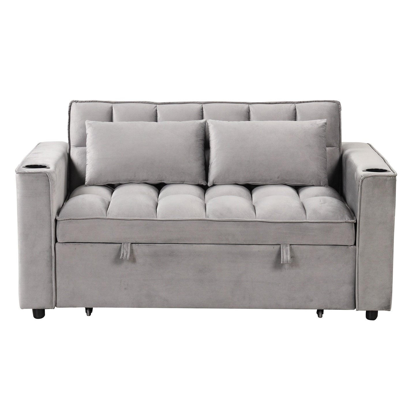 Canapé-lit multifonction Roomfitters 58 4-1 avec porte-gobelet et port USB pour salon ou appartement
