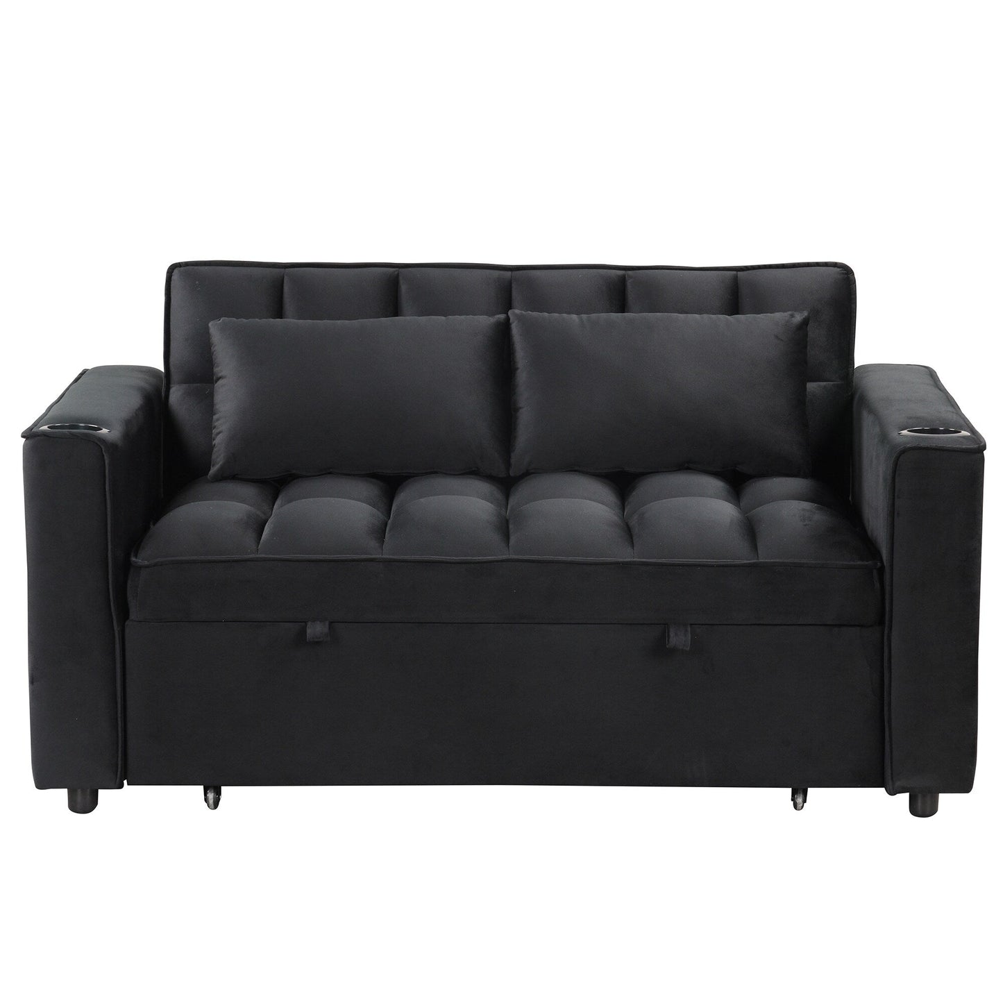 Canapé-lit multifonction Roomfitters 58 4-1 avec porte-gobelet et port USB pour salon ou appartement