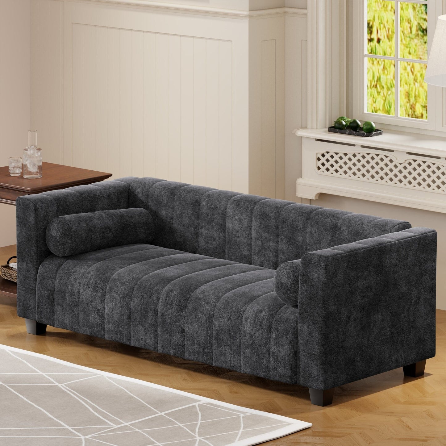 Canapé rembourré Roomfitters 78,7 pouces pour salon, chambre, salon, style simplifié
