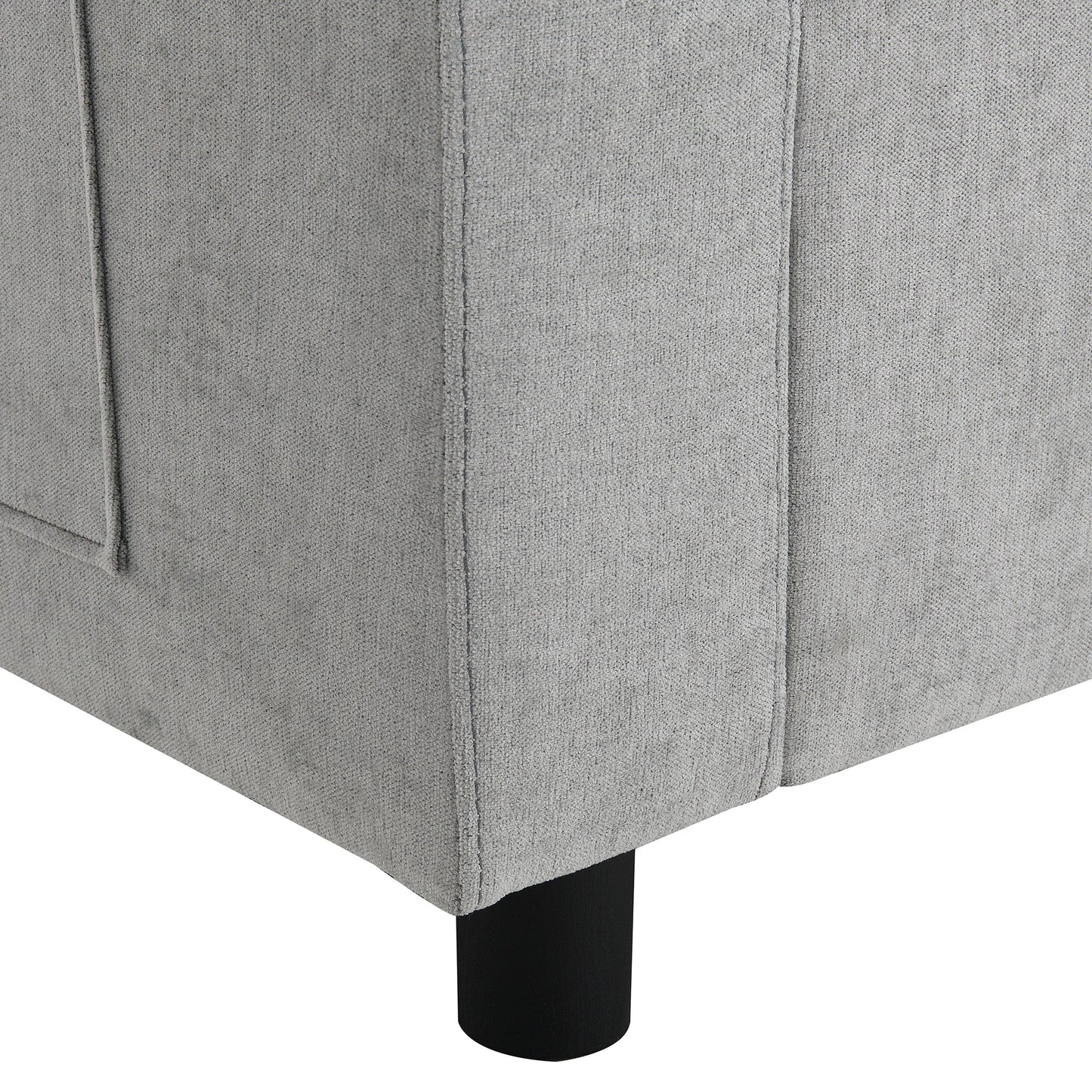 Canapé modulable en U 5 places en chenille Roomfitters 86,5, avec poches de rangement, coussins et 2 poufs