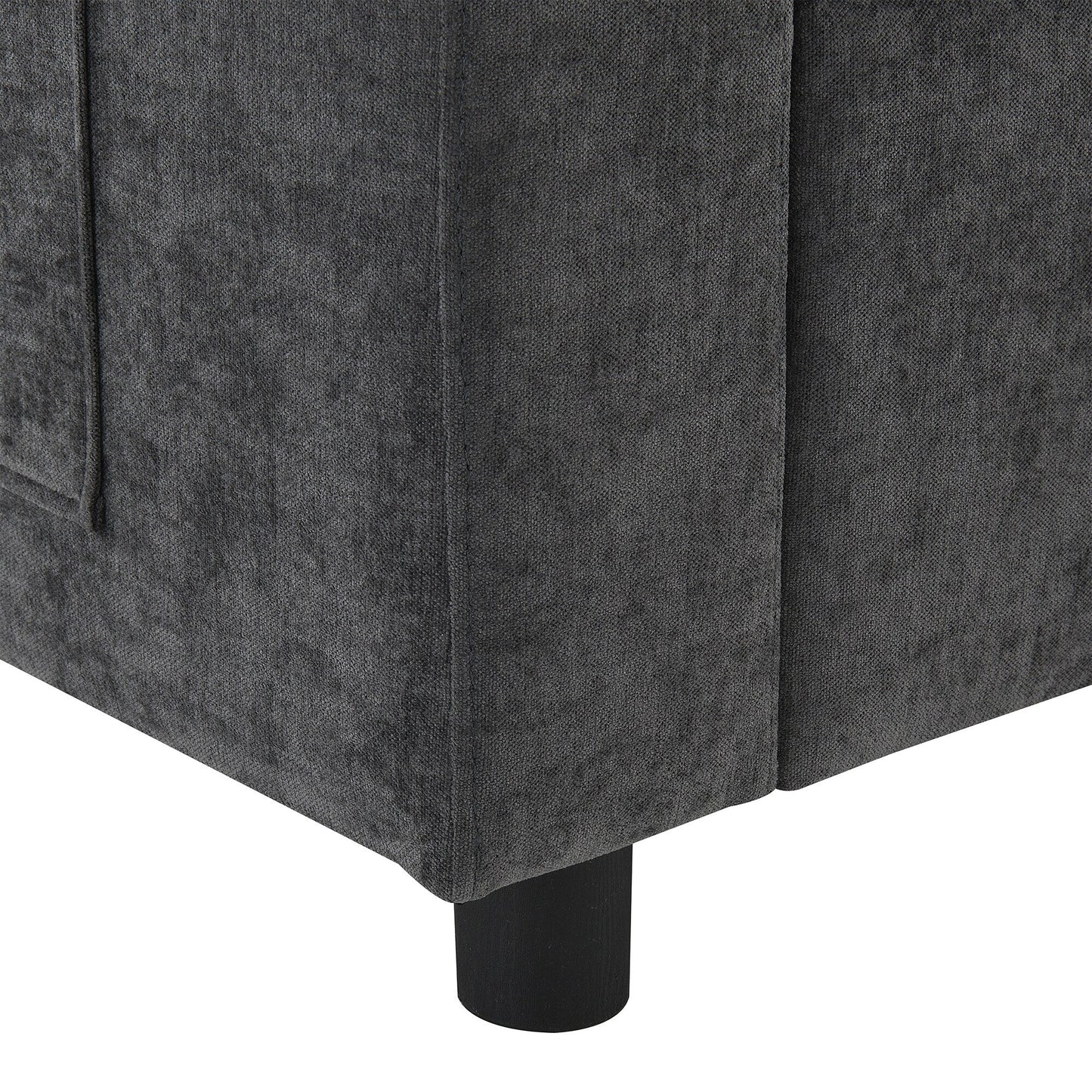 Canapé modulable en U 5 places en chenille Roomfitters 86,5, avec poches de rangement, coussins et 2 poufs