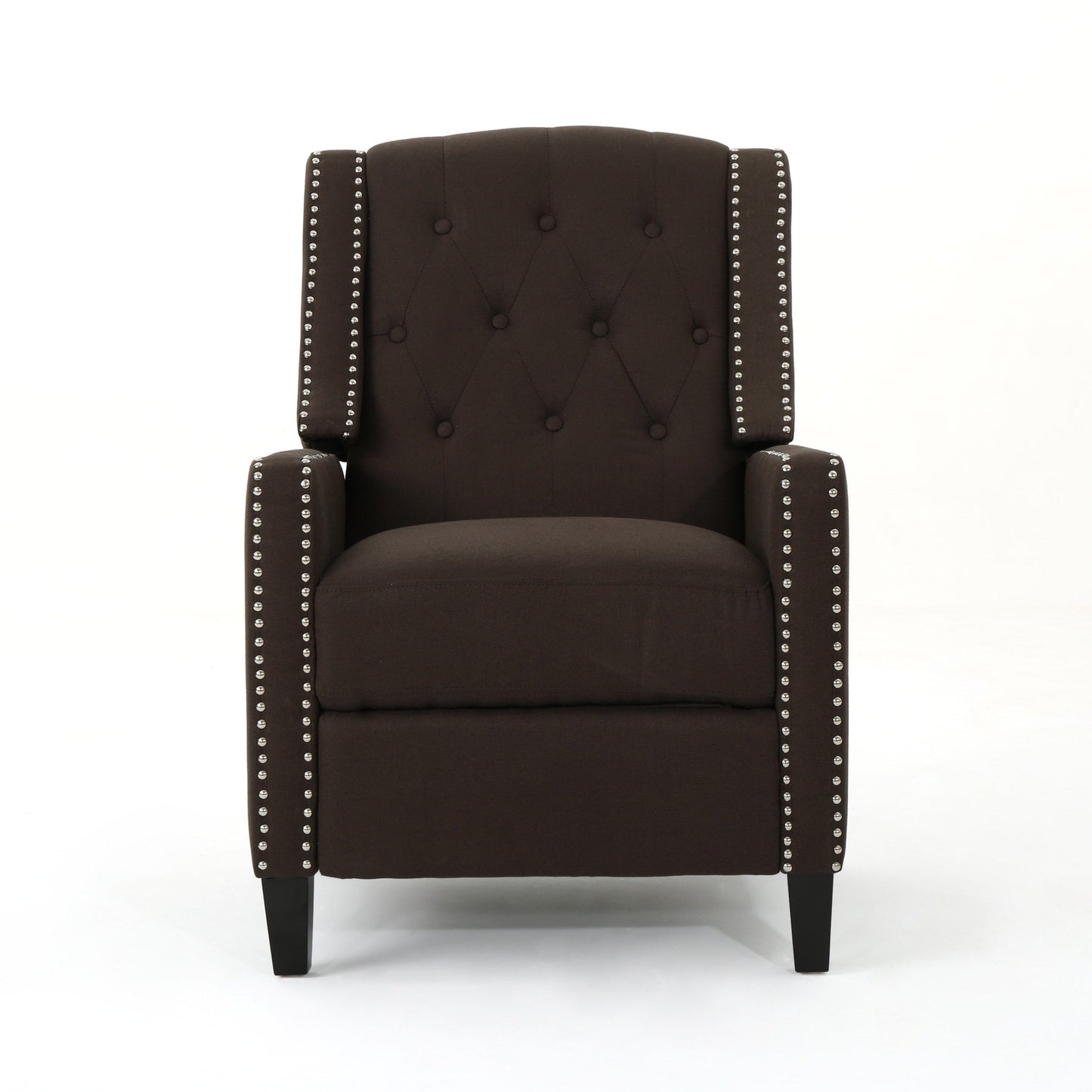 Fauteuil inclinable classique en tissu Roomfitters, élégant et confortable pour salon et chambre à coucher
