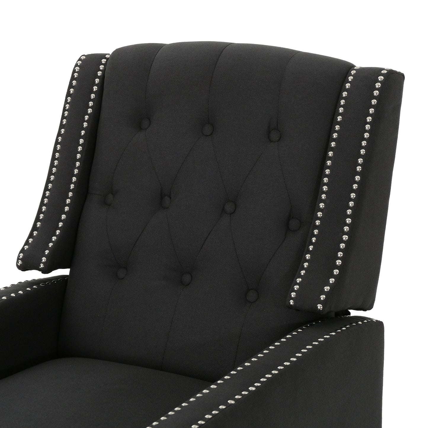Fauteuil inclinable classique en tissu Roomfitters, élégant et confortable pour salon et chambre à coucher