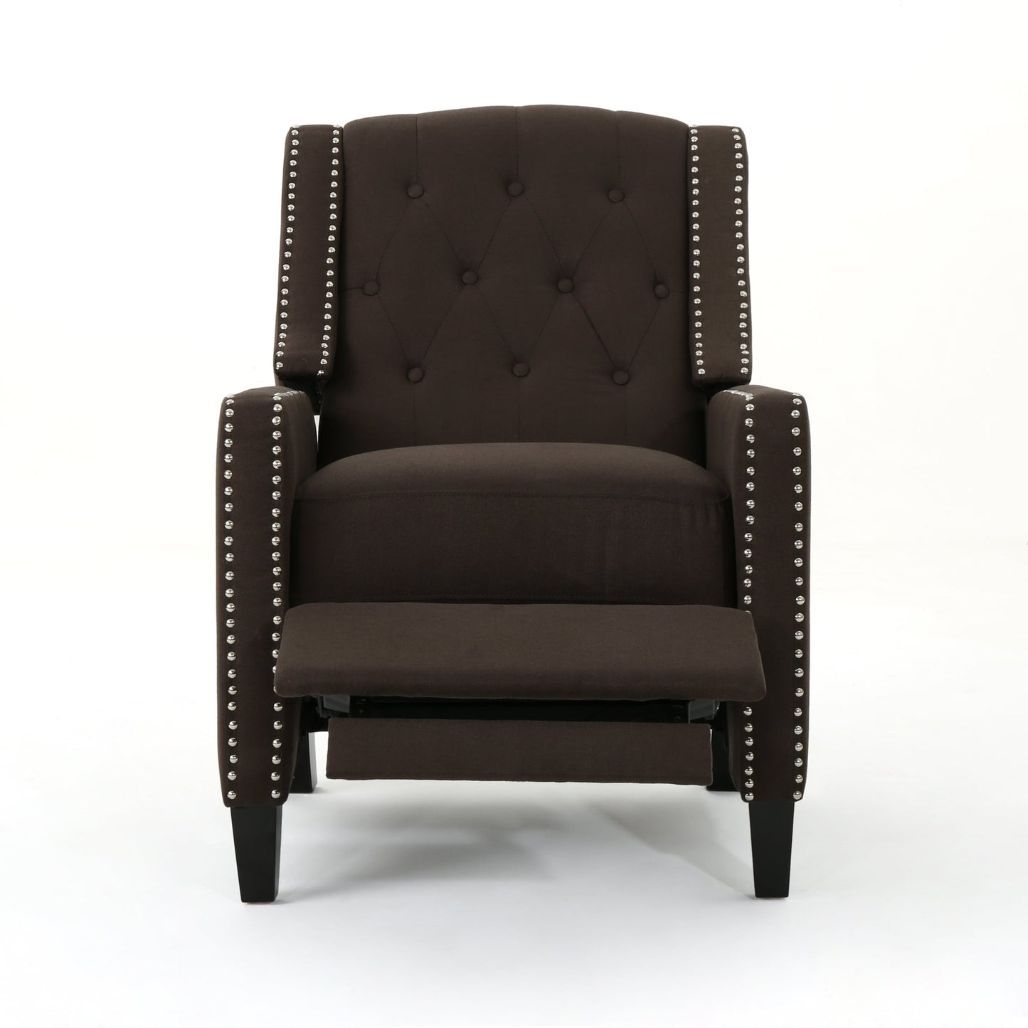 Fauteuil inclinable classique en tissu Roomfitters, élégant et confortable pour salon et chambre à coucher
