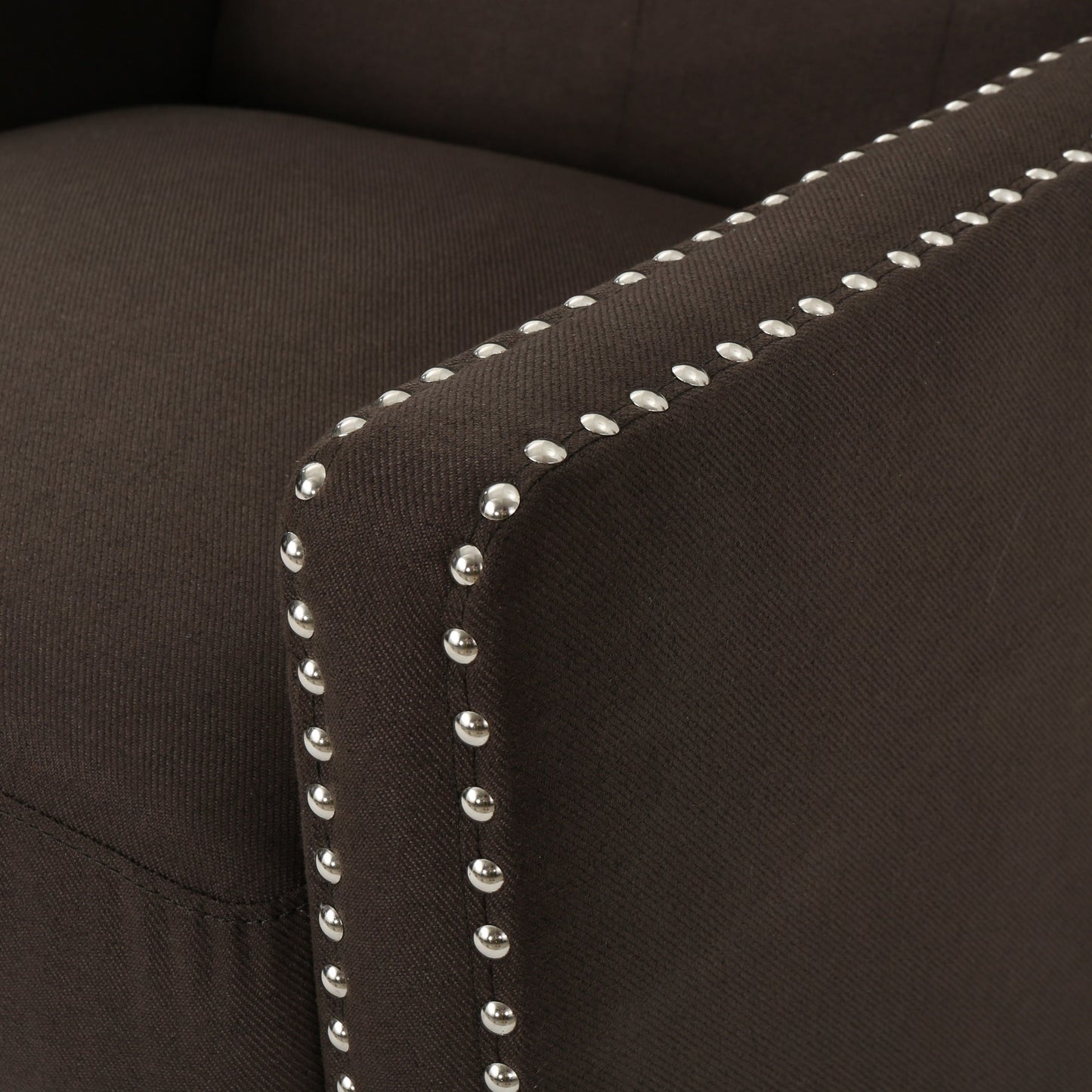 Fauteuil inclinable classique en tissu Roomfitters, élégant et confortable pour salon et chambre à coucher