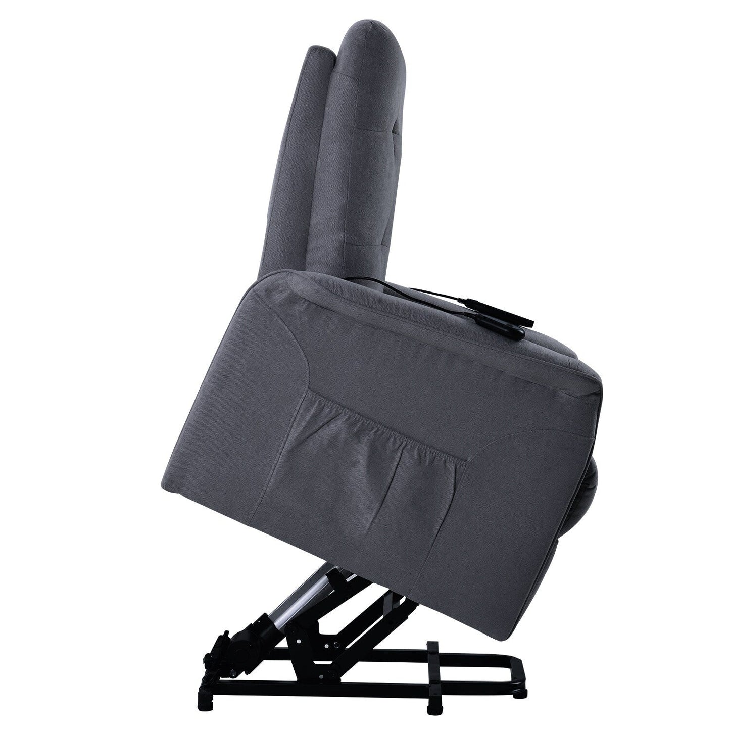 Fauteuil inclinable électrique Roomfitters avec massage réglable et mécanisme de levage en douceur