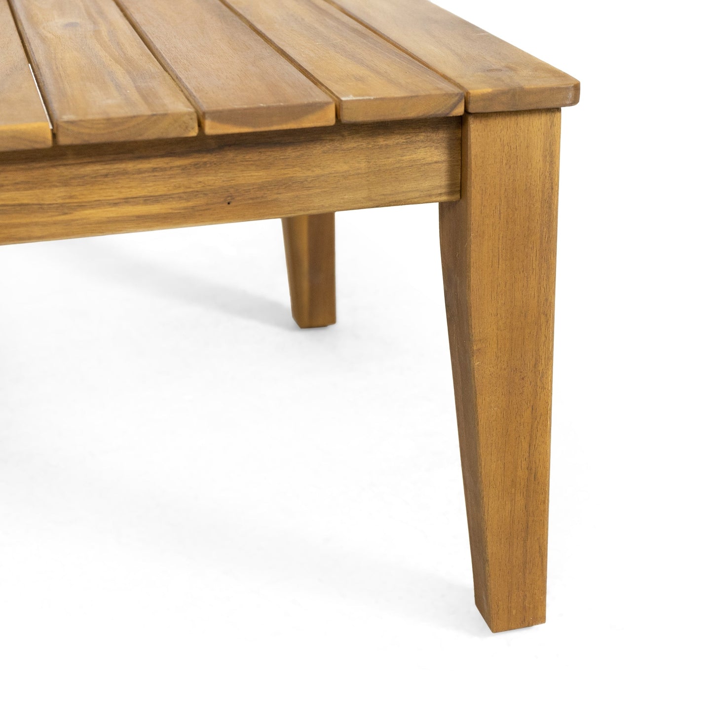 Ensemble de salon de jardin Rossville en acacia avec coussins, par Christopher Knight Home
