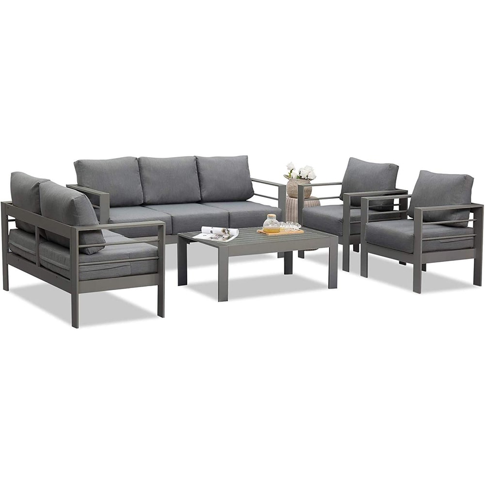 Ensemble de meubles d'extérieur en aluminium Royalcraft 5 pièces
