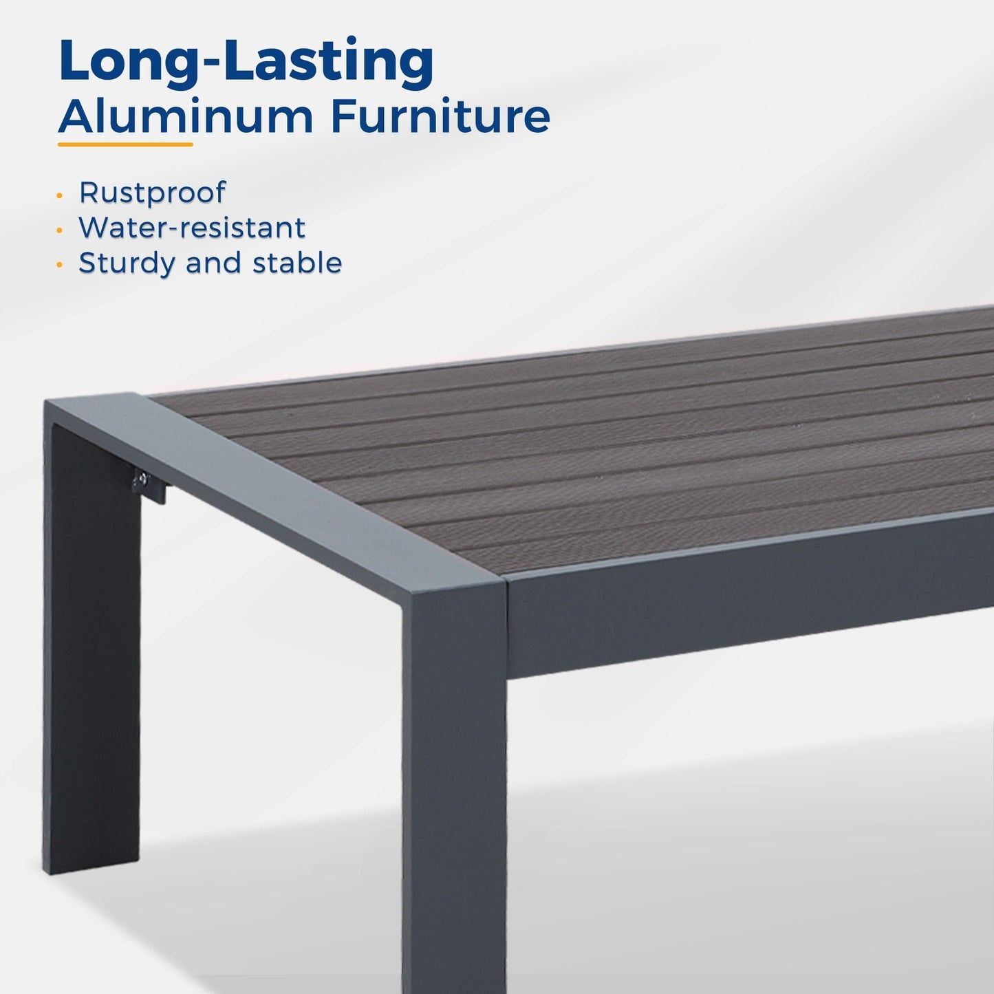 Ensemble de meubles d'extérieur en aluminium Royalcraft 5 pièces
