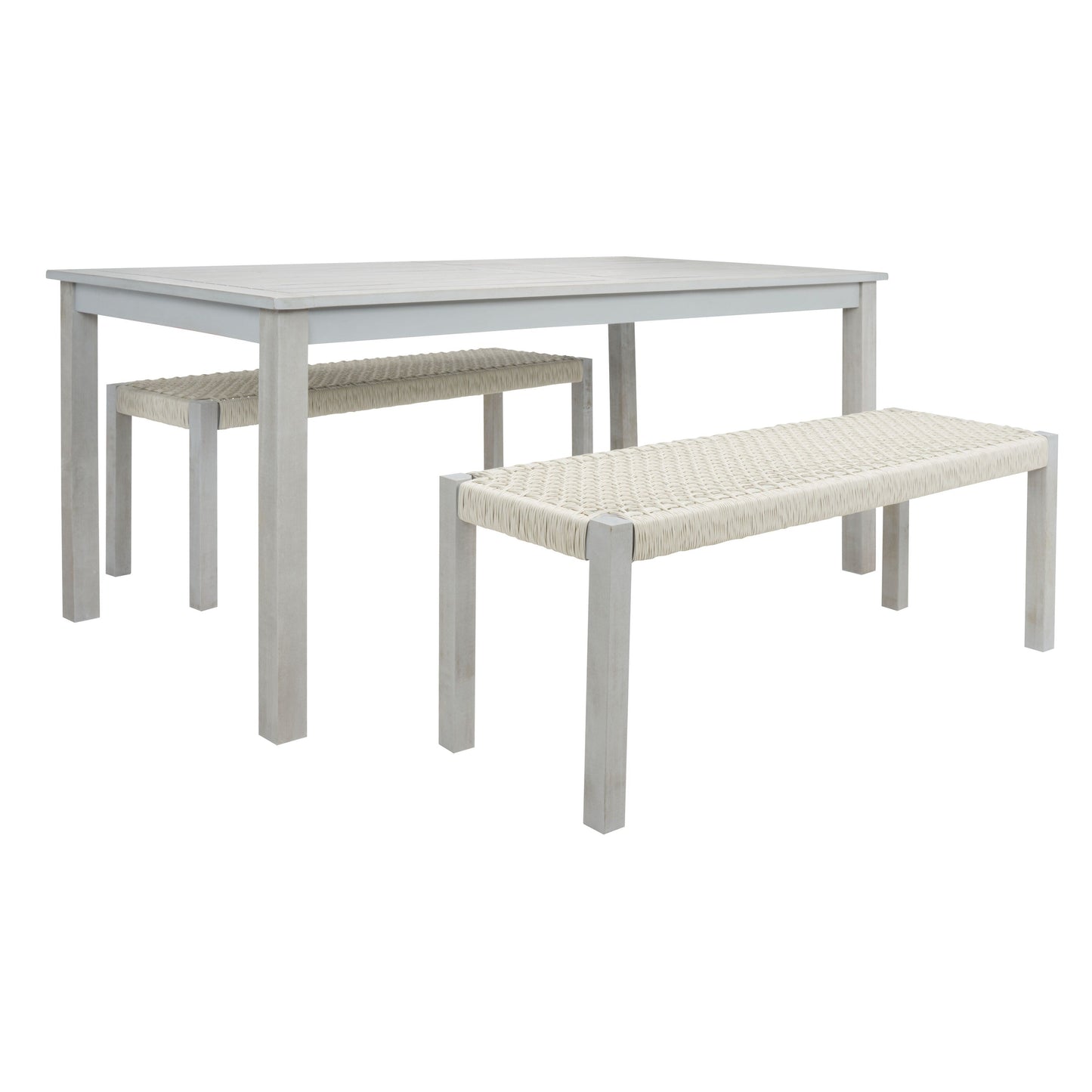 Ensemble table et 2 bancs SAFAVIEH Akmaral - 35 x 50 x 29 cm